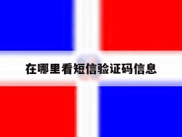 在哪里看短信验证码信息