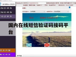 国内在线短信验证码接码平台