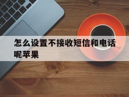 怎么设置不接收短信和电话呢苹果