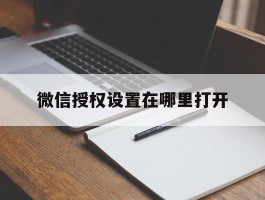 微信授权设置在哪里打开