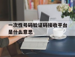 一次性号码验证码接收平台是什么意思