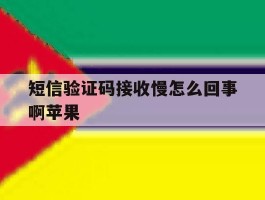 短信验证码接收慢怎么回事啊苹果