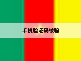手机验证码被骗