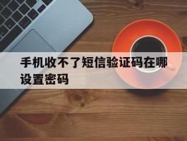 手机收不了短信验证码在哪设置密码