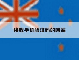 接收手机验证码的网站