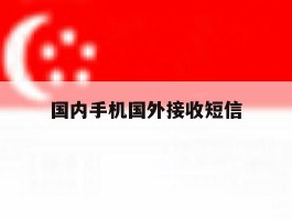 国内手机国外接收短信