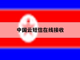 中国云短信在线接收