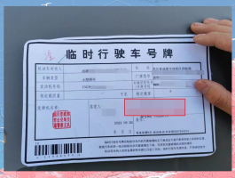 临时号牌怎么挂的法律规定