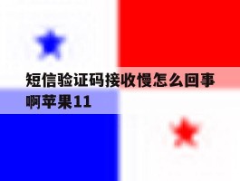 短信验证码接收慢怎么回事啊苹果11