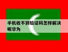 手机收不到验证码怎样解决呢华为