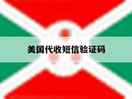 美国代收短信验证码