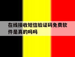 在线接收短信验证码免费软件是真的吗吗
