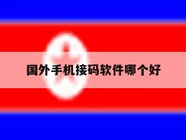 国外手机接码软件哪个好