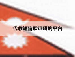 代收短信验证码的平台