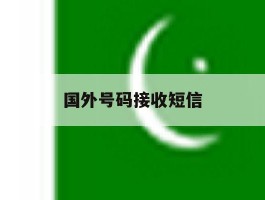 国外号码接收短信