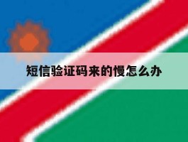 短信验证码来的慢怎么办