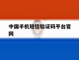 中国手机短信验证码平台官网