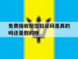 免费接收短信验证码是真的吗还是假的呀的简单介绍