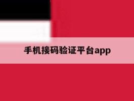 手机接码验证平台app