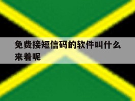 免费接短信码的软件叫什么来着呢