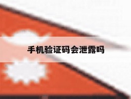 手机验证码会泄露吗